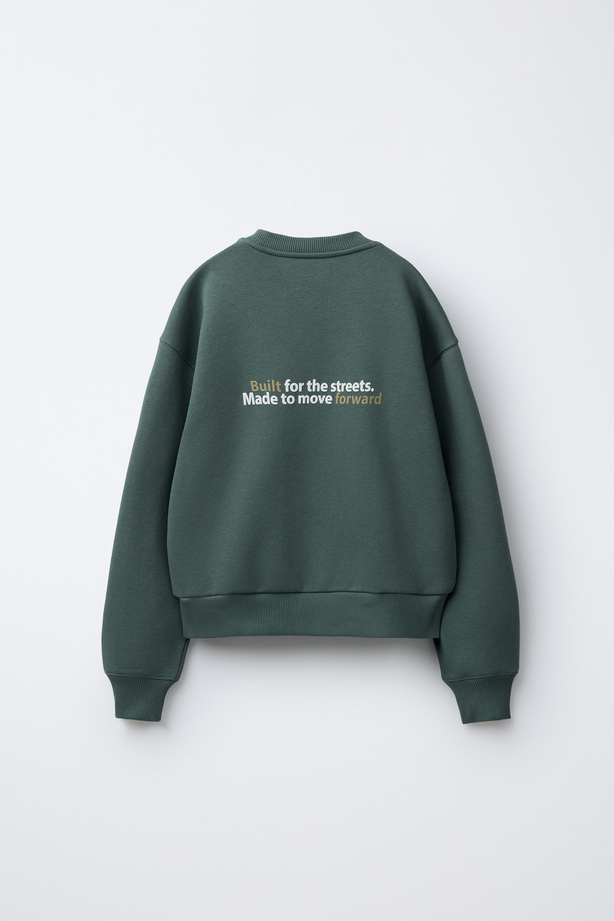 TEXT PRINT SWEATSHIRT